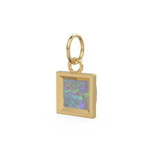 Load image into Gallery viewer, Australian Opal Pendant / 18k Solid Yellow Gold Bezel Australian Opal Charm / Fire Gemstone Jewelry / Australian Opal Charm for Necklace - Jalvi &amp; Co.