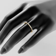 Load image into Gallery viewer, Baguette Diamond Ring / 14k Gold Baguette and Round Cut Diamond Wedding Band / Half Eternity / Stackable Diamond Ring / Holiday Sale - Jalvi &amp; Co.