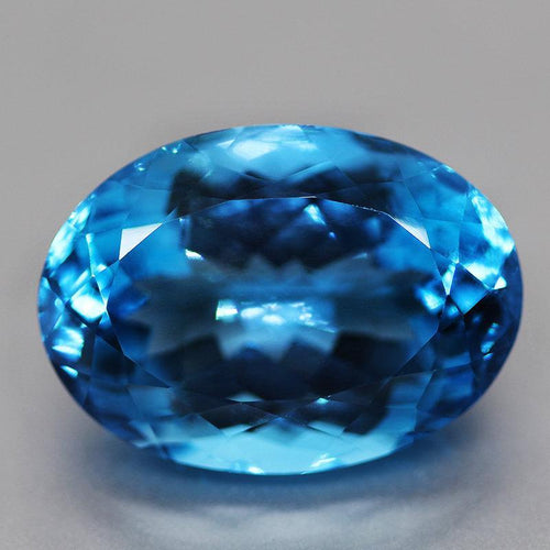 Bast offer pls 45ct Huge Certified Natural EarthMined Swiss Blue Topaz Oval Cut Loose Gemstone - Jalvi & Co.