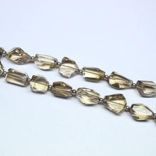 Load image into Gallery viewer, Beer Quartz Natural Faceted Step Cut Tumble Nuggets Beads Necklace 20&quot; 11mm 20mm - Jalvi &amp; Co.