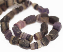 Load image into Gallery viewer, Bi Color Fluorite Rough Hammered Box Square Gemstone Bead Strand 18&quot; 15-22mm - Jalvi &amp; Co.