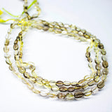 Bi Lemon Quartz Smooth Oval Tumble Gemstone Loose Spacer Strand 13