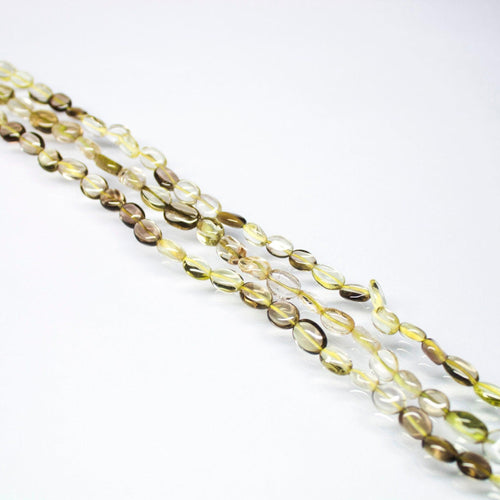 Bi Lemon Quartz Smooth Oval Tumble Gemstone Loose Spacer Strand 13