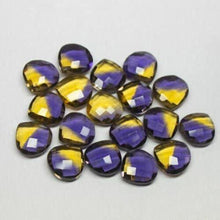 Load image into Gallery viewer, BiColor Ametrine Quartz Faceted Heart Drop Gemstone Loose Pair Beads 10pc 12mm - Jalvi &amp; Co.