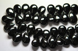 Black Spinel Smooth Pear Shape Briolettes,Size 12-15mm