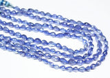 Blue Iolite Water Sapphire Faceted Tear Drop Loose Briolette Beads 6mm 5mm 8