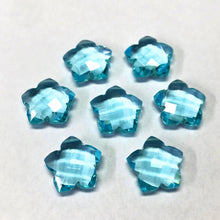 Load image into Gallery viewer, Blue Topaz Quartz Faceted Star Briolette Loose Gemstone Drop Beads 9pcs 14mm - Jalvi &amp; Co.