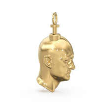 Load image into Gallery viewer, Brain Gears 18k Solid Gold Charm Pendant, 14k Face Gold Charm, Gold Charm Finding, Men Intelligent Smart Person Solid Gold Pendant - Jalvi &amp; Co.