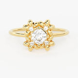 Brilliant Diamond Band in 14k Gold / Cushion Diamond Ring / Gold Band White Diamond Ring / Diamond Wedding Band