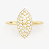 Brilliant Diamond Band in 14k Gold / Round Diamond Ring / Gold Band White Diamond Ring / Genuine Diamond Wedding Band