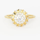 Brilliant Round Diamond Band in 14k Gold / Round Diamond Ring / Gold Band White Diamond Ring / Genuine Diamond Wedding Band