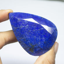 Load image into Gallery viewer, CERTIFIED, 630ct, 62x45x27mm, Natural Blue Sapphire Pear Cut Museum Size Loose Gemstone, Blue Sapphire - Jalvi &amp; Co.
