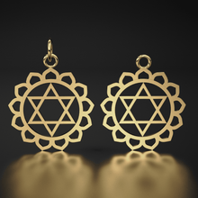 Load image into Gallery viewer, Chakra Healing Solid Gold Necklace in 14k / Solid Gold Pendant / Charkra Charm - Jalvi &amp; Co.