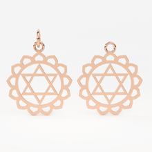 Load image into Gallery viewer, Chakra Healing Solid Gold Necklace in 14k / Solid Gold Pendant / Charkra Charm - Jalvi &amp; Co.