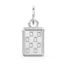 Load image into Gallery viewer, Checkerboard Handmade Solid Gold Pendant / 14k 18k Charm / Real Gold Jewelry / Cute Boho Chic Jewelry / Handmade Gold Charm - Jalvi &amp; Co.