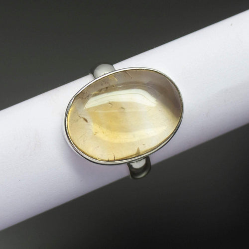 Christmas Gift, 5.87g, Handmade Natural Citrine Bezel 925 Sterling Silver Ring - Jalvi & Co.