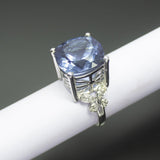 Christmas Gift, 7.5g, Handmade Alexite Designer 925 Sterling Silver Ring