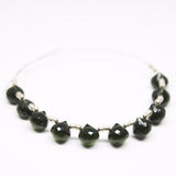 Chrome Green Quartz Faceted Onion Beads 7mm 10pc