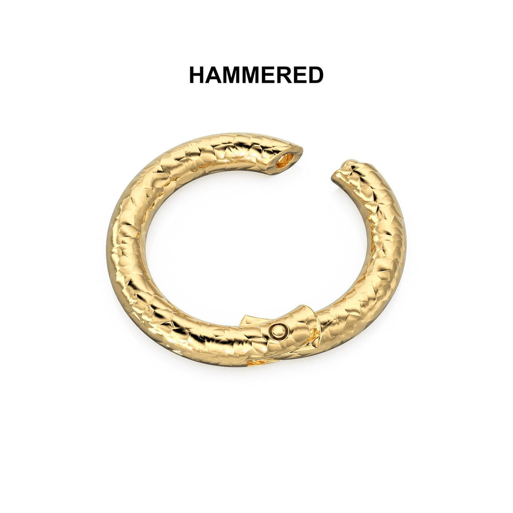 18k / 14k Gold Charm Connector, Works as bail, Necklace Chain Connector,  DIY Findings, Jewelry Component, Price Per Piece