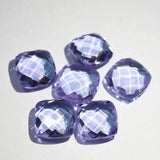 Color Change Quartz Faceted Cushion Beads 8mm 10pc
