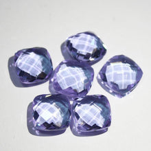 Load image into Gallery viewer, Colour Change Quartz Faceted Cushion Gemstone Beads Matching Pair 6pc 10mm - Jalvi &amp; Co.