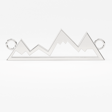 Load image into Gallery viewer, Dainty Gold Mountain Necklace, 14k Solid Gold Mountain Range Necklace, Mini Mountain Necklace - Jalvi &amp; Co.