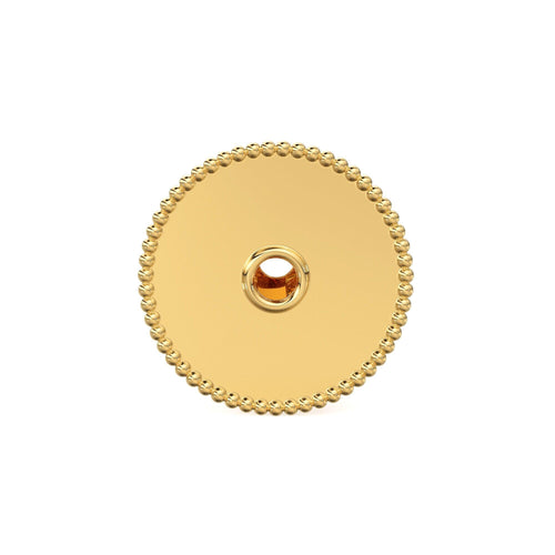 Designer Cone Solid Gold 14k 18k Handmade Gold Spacer Bead Jewelry Making Supply available in 12.72mm - Jalvi & Co.