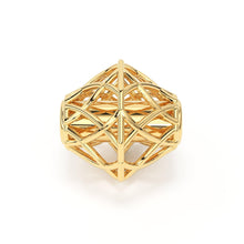 Load image into Gallery viewer, Designer Cone Solid Gold 14k 18k Solid gold Handmade Gold Spacer Bead Jewelry Making Supply 5mm - Jalvi &amp; Co.