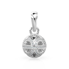 Load image into Gallery viewer, Designer Handmade Pave Diamond Round Ball Luxury 18k Solid Gold Pendant / Jewelry Making Diamond 14k Gold Charm - Jalvi &amp; Co.