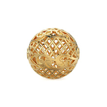 Load image into Gallery viewer, Designer Round Solid Gold 14k 18k Handmade Gold Spacer Bead Jewelry Making Supply available in 11mm - Jalvi &amp; Co.