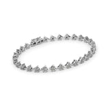 Designer Tennis Bracelet Diamond 14k Solid White Gold Handmade, Tennis Bracelet, Designer Bracelet, White Gold Bracelet, Diamond Bracelet