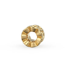 Load image into Gallery viewer, Diamond 18k Solid Yellow Gold 4mm Diamond Eternity Rondelle Wheel Beads - Jalvi &amp; Co.