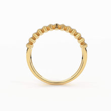 Load image into Gallery viewer, Diamond Anniversary Ring 0.70 ctw 14k Gold Half Eternity Round Brilliant Diamond Spike Ring / Diamond Wedding Band / Statement Spike Ring - Jalvi &amp; Co.