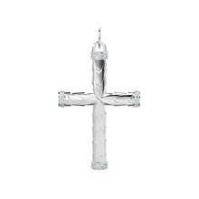 Load image into Gallery viewer, Diamond Holy Cross 14k 18k Solid Gold Charm Pendant, Jesus Diamond Charm, Gold Charm Diamond Finding, Christianity Solid Gold Pendant - Jalvi &amp; Co.