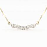 Diamond Necklace / Marquise Diamond Necklace in 14k Gold / Unique Diamond Pendant / April Birthstone / Push Present / Diamond Jewelry