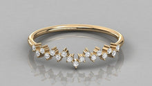 Load image into Gallery viewer, Diamond Ring / 14k Diamond Cluster Ring / Statement Ring / Diamond Cocktail Ring also available in Rose Gold and White Gold / Memorial Day - Jalvi &amp; Co.