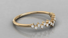 Load image into Gallery viewer, Diamond Ring / 14k Diamond Cluster Ring / Statement Ring / Diamond Cocktail Ring also available in Rose Gold and White Gold / Memorial Day - Jalvi &amp; Co.