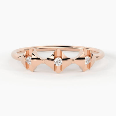 Diamond Ring / 14k Halo Diamond Ring / Minimal Diamond Ring / Delicate Diamond Ring / Promise Ring / Birthday Gift Idea / Gold Ring - Jalvi & Co.