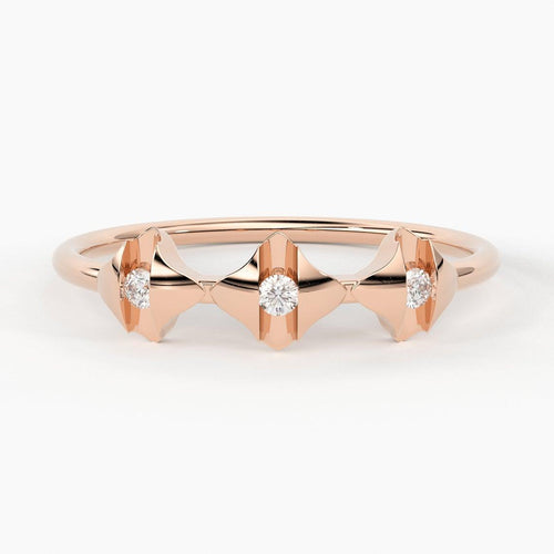 Diamond Ring / 14k Halo Diamond Ring / Minimal Diamond Ring / Delicate Diamond Ring / Promise Ring / Birthday Gift Idea / Gold Ring - Jalvi & Co.