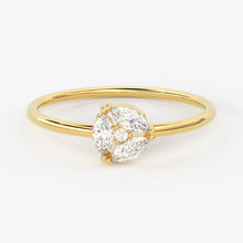 Load image into Gallery viewer, Diamond Ring / Marquise Cluster Ring in 14k Solid Gold / Engagement Ring / Unique Marquise Diamond Ring / Promise Ring - Jalvi &amp; Co.