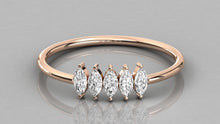 Load image into Gallery viewer, Diamond Ring / Marquise Diamond Ring in 14k Gold / Marquise Diamond Ring / Diamond Engagement Wedding Ring/ Cluster Multi Stone Ring - Jalvi &amp; Co.