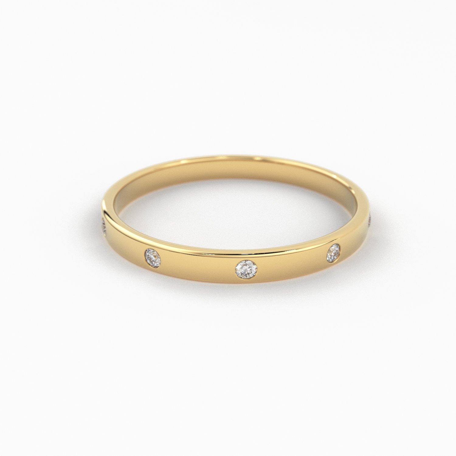 14K Gold Diamond Wedding Ring, Womens Diamond Wedding Bands, Solitaire  Diamond Engagement Rings, Minimalist Diamond Ring, Promise Ring
