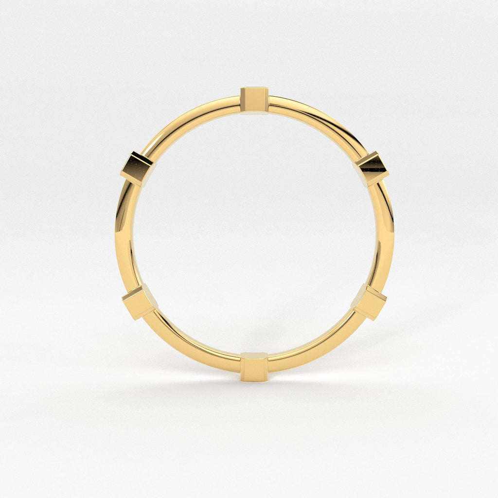 Diamond White Enamel Ring in 14k Gold / White Enamel Handmade Ring / Designer Gemstone Ring / Diamond Enamel Band/ Minimalist Round Cut Ring - Jalvi & Co.