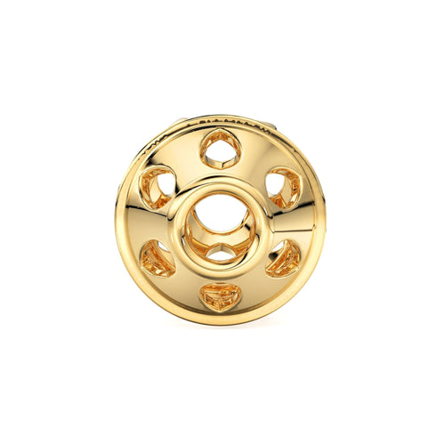 Drum Shape Solid Gold 14k 18k Spacer Finding Bead, Gold Spacer, Gold Finding, Solid Gold Bead 8.45mm - Jalvi & Co.