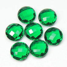 Load image into Gallery viewer, Emerald Green Quartz Faceted Round Beads 10mm 10pc - Jalvi &amp; Co.