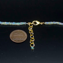 Load image into Gallery viewer, Ethiopian Opal Smooth Rondelle Beads Gold Vermeil Necklace 18&quot; 2mm 4mm - Jalvi &amp; Co.