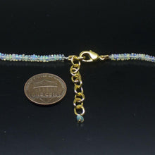 Load image into Gallery viewer, Ethiopian Opal Smooth Rondelle Beads Gold Vermeil Necklace 18&quot; 3mm 4mm - Jalvi &amp; Co.