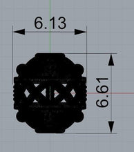 Load image into Gallery viewer, Fancy Solid Gold 14k 18k Solid Gold Spacer Bead Jewelry Making Supply available in 6.60mm - Jalvi &amp; Co.