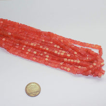 Load image into Gallery viewer, Fanta Orange Carnelian Square Smooth Box Gemstone Loose Beads Strand 4-4.5mm 16&quot; - Jalvi &amp; Co.