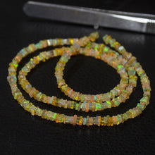 Load image into Gallery viewer, Fire Welo Ethiopian Opal Smooth Rondelle Gemstone Loose Spacer Beads 9&quot; 3mm 4mm - Jalvi &amp; Co.